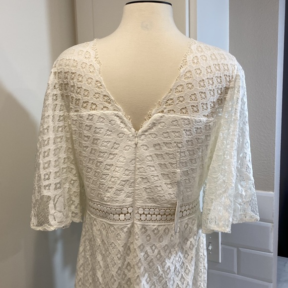 Two Sisters NWT White Lace Dress size 14 designed in Australia - Picture 4 of 16